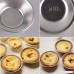 eZAKKA Egg Tart Mold Pans Mini Pie Tin Heat Resistant Non Stick Aluminum Mini Cupcake Cake Pan Cookie Pudding Jello Chocolate Mould Tin Baking Tool Baking Cups 10-Pack - B01LW01WYE